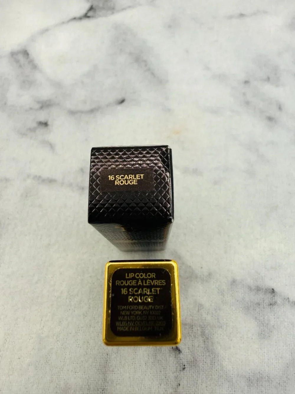Tom Ford Beauty Gift Set-Lip Color 16 Scarlet Rouge,Travel Size-2pc-BOXED-NEW